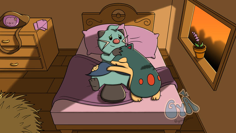 (Comissão) Arte de PMD baseada da fanfic Flowerbeds